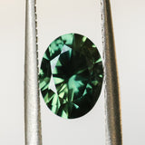 1.90CT OVAL BRILLIANT AUSTRALIAN SAPPHIRE, TEAL GREEN, UNTREATED, 7.95X5.98X4.72MM