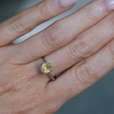 1.75CT PRECISION CUT OVAL MONTANA SAPPHIRE, EARTHY COPPER YELLOW TEAL, 7.8X6.3X4.7MM