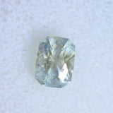 1.51CT RADIANT CUT MONTANA SAPPHIRE, ETHERIAL PARTI BLUE GOLD, 7.4X5.5X4.5MM