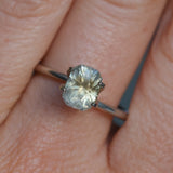 1.51CT RADIANT CUT MONTANA SAPPHIRE, ETHERIAL PARTI BLUE GOLD, 7.4X5.5X4.5MM