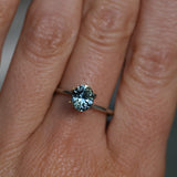 1.34CT UNTREATED OVAL NIGERIAN SAPPHIRE, PARTI BLUE SILVER TEAL, 7.20X5.92X4.27MM