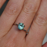 1.24CT PRECISION CUT OVAL MONTANA SAPPHIRE, EARTHY CARIBBEAN TEAL, 6.6X5.4X4.2MM