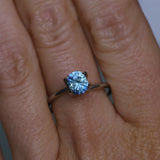 1.00CT PRECISION CUT OVAL CUSHION MONTANA SAPPHIRE, PARTI BRIGHT CORNFLOWER BLUE, 6.2X5.2X3.9MM