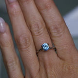 1.00CT PRECISION CUT OVAL CUSHION MONTANA SAPPHIRE, PARTI BRIGHT CORNFLOWER BLUE, 6.2X5.2X3.9MM