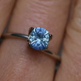 1.00CT PRECISION CUT OVAL CUSHION MONTANA SAPPHIRE, PARTI BRIGHT CORNFLOWER BLUE, 6.2X5.2X3.9MM