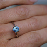 1.00CT PRECISION CUT OVAL CUSHION MONTANA SAPPHIRE, PARTI BRIGHT CORNFLOWER BLUE, 6.2X5.2X3.9MM