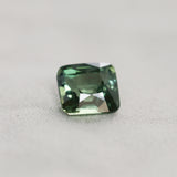 3.35CT UNTREATED CUSHION MADAGASCAR SAPPHIRE, OLIVE GREEN, 8.5X7.8X5.2MM