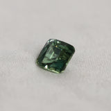 3.35CT UNTREATED CUSHION MADAGASCAR SAPPHIRE, OLIVE GREEN, 8.5X7.8X5.2MM