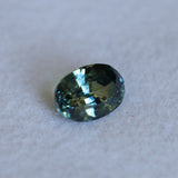 2.03CT OVAL MADAGASCAR SAPPHIRE, PARTI BLUE GREEN YELLOW, UNTREATED, 8.6X6.1X4.5MM