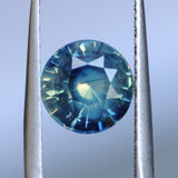 2.55CT ROUND MADAGASCAR SAPPHIRE, PARTI OPALESCENT, UNTREATED, 8X5.1MM