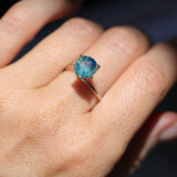 2.55CT ROUND MADAGASCAR SAPPHIRE, PARTI OPALESCENT, UNTREATED, 8X5.1MM