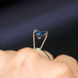 2.55CT ROUND MADAGASCAR SAPPHIRE, PARTI OPALESCENT, UNTREATED, 8X5.1MM