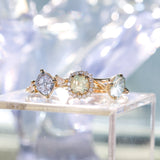 1.75ct Barion Shape Fantasy Cut Carved Montana Sapphire Split Shank Hidden Halo Six Prong Solitaire in 14k Yellow Gold