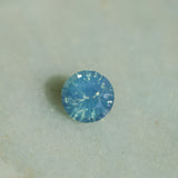 1.72CT ROUND MADAGASCAR SAPPHIRE, OPALESCENT LIGHT BLUE GREEN, UNTREATED, 7.1X4.8MM