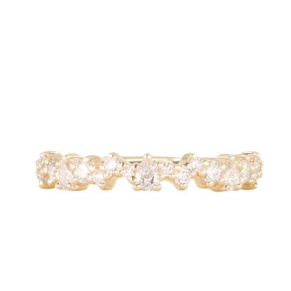 Celestial Pear Diamond Band