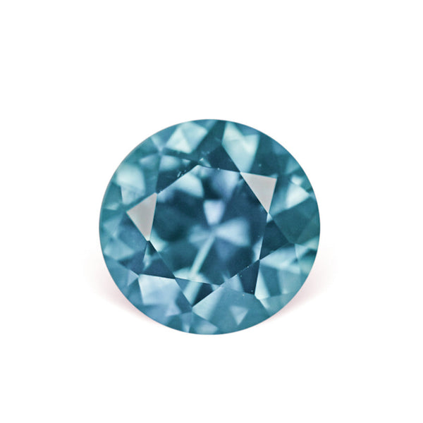 1.47CT ROUND PRECISION CUT MONTANA SAPPHIRE, MEDIUM BLUE, 6.67×4.47MM
