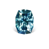 2.97CT CUSHION PRECISION CUT MONTANA SAPPHIRE, TEAL BLUE, 9.6X7MM