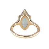 3.16ct Unheated Madagascar Marquise Sapphire Low Profile 6 Prong Solitaire in 14k Yellow Gold