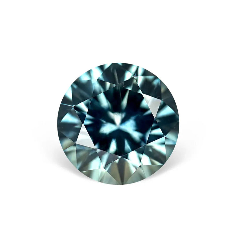 1.57CT ROUND PRECISION CUT MONTANA SAPPHIRE, MEDIUM BLUE, 7x4.25mm