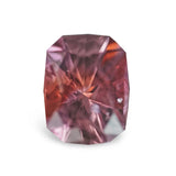 1.00CT FANCY ELONGATED CUSHION MONTANA SAPPHIRE, BI COLOR PINK AND RED, 6.8X5.2MM