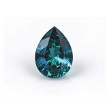 1.61CT PRECISION CUT PEAR BRILLIANT MONTANA SAPPHIRE, BLUE GREEN, 8.5X6.3MM