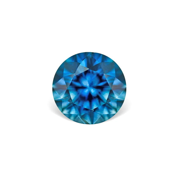 1.41CT ROUND PRECISION CUT MONTANA SAPPHIRE, BLUE, 6.7MM