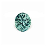 1.66CT PRECISION CUT OVAL BRILLIANT MONTANA SAPPHIRE, TEAL, 7.3x6.3MM