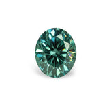 1.73CT PRECISION CUT OVAL BRILLIANT MONTANA SAPPHIRE, GREEN TEAL, 7.4×6.3MM