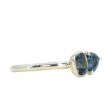 Low Profile Cushion and Trillion Sapphire Toi Et Moi Rings in 14k Green, Yellow and White Gold