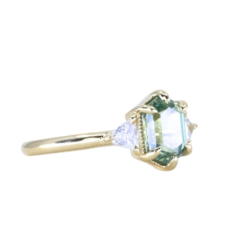 Untreated Elongated Hexagon and Trillion Diamond Low