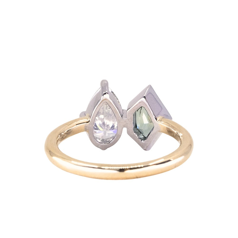 TN E ring diamond unique 9号 TJC LUXURIANT 9K Gold 1 Ct Lab-Grown 