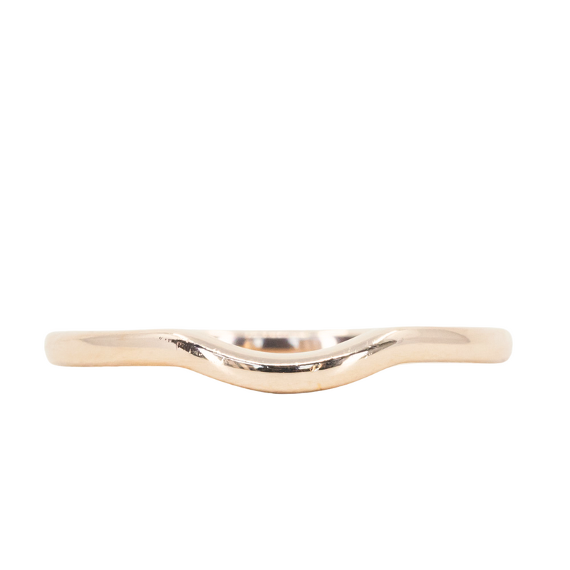 Contour Wedding Band - Women's Plain Curved Wedding Band