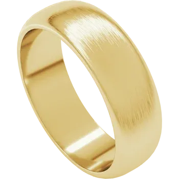 6mm Half Round Wedding Band