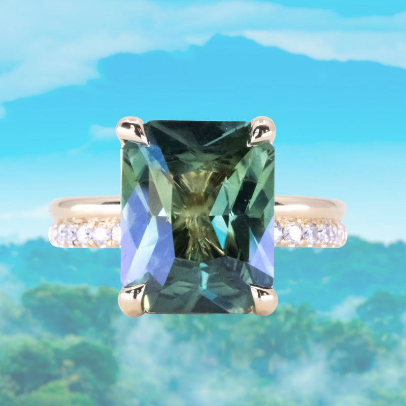 RARE !! SAPHIR BLEU VERT DE TANZANIE : 0,84 CARAT RARE !! SAPHIR BLEU VERT DE TANZANIE : 0,84 CARAT