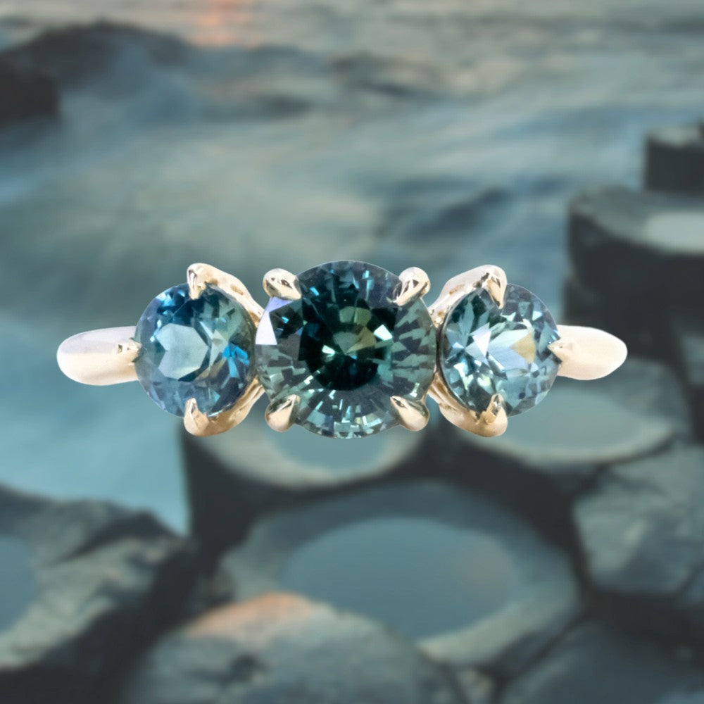Three Stories Sapphire Column Bangle