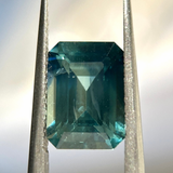 2.94CT EMERALD CUT MADAGASCAR SAPPHIRE, 9.46X6.65X4.61MM, MEDIUM TEAL BLUE GREEN, 9.46X6.65X4.61MM, EARLY ACCESS