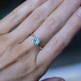 1.48CT ROUND MONTANA SAPPHIRE, BLUE, 6.5X6.5X4.2MM, UNTREATED