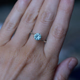1.48CT ROUND MONTANA SAPPHIRE, BLUE, 6.5X6.5X4.2MM, UNTREATED