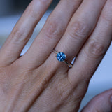 1.15CT ROUND MONTANA SAPPHIRE, BLUE, 6.14X4.12MM