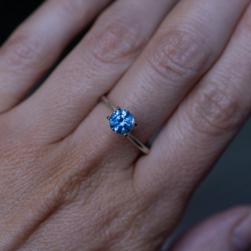 1.15CT ROUND MONTANA SAPPHIRE, BLUE, 6.14X4.12MM