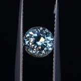 1.44CT ROUND PRECISION CUT MONTANA SAPPHIRE, WHITE BRILLIANT, 6.56X4.50MM
