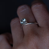 1.44CT ROUND PRECISION CUT MONTANA SAPPHIRE, WHITE BRILLIANT, 6.56X4.50MM