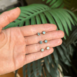 Montana Sapphire Stud Earrings in Recycled Gold