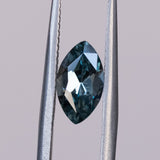 1.19CT MARQUISE MONTANA SAPPHIRE, LIGHT BLUE GREEN GREY, 8.2X4.6X3.2MM