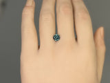 1.55CT ROUND PRECISION CUT MONTANA SAPPHIRE, TEAL BLUE GREEN, 6.9MM