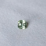 1.49CT RADIANT CUT MADAGASCAR SAPPHIRE, PARTI TEAL GREEN YELLOW, 6.00X5.75X4.38MM