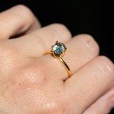 1.20CT PRECISION CUT OVAL MONTANA SAPPHIRE, LIGHT AQUA TEAL, 7.02X5.74X3.98MM