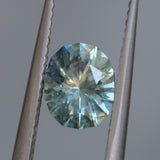 1.20CT PRECISION CUT OVAL MONTANA SAPPHIRE, LIGHT AQUA TEAL, 7.02X5.74X3.98MM