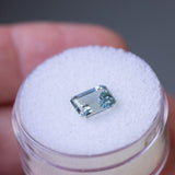 2.07CT EMERALD CUT MADAGASCAR SAPPHIRE, PASTEL BLUE WITH GREY, UNTREATED, 7.78X5.71X4.57MM