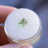 1.50CT BAGUETTE AUSTRALIAN SAPPHIRE, LIGHT YELLOW GREEN, 6.36X4.38X4.79MM